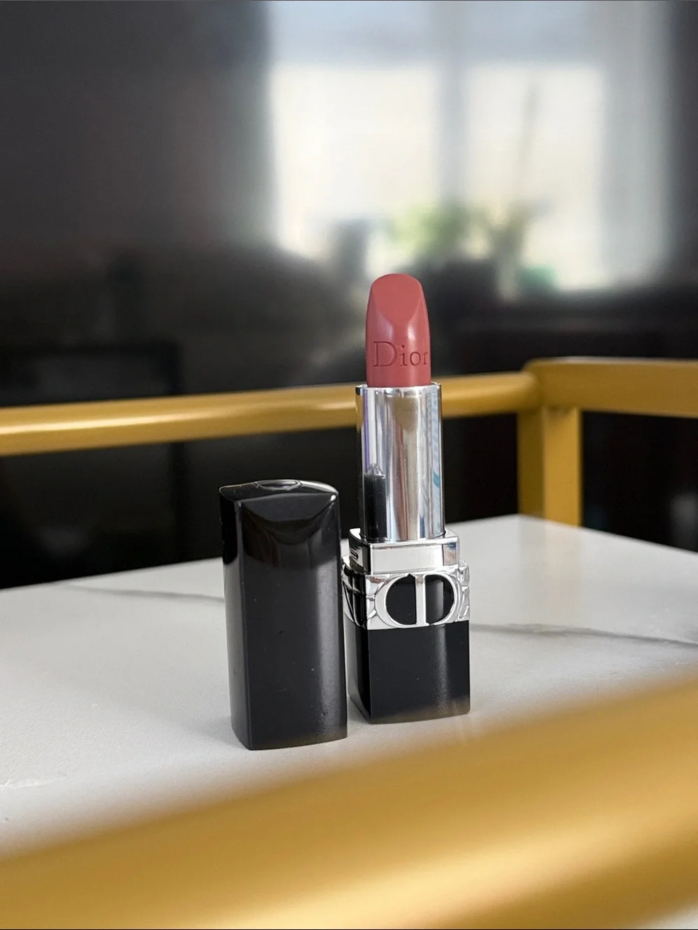 Dior Rouge Lipstick 100 Nude Look Satin Balm